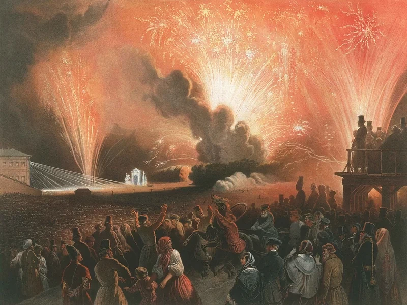 1805-Henri Pierre Léon Pharamond Blanchard - Fuochi d'artificio
